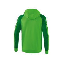 Erima Training Jacket Six Wings with Hood (Cotton Blend, Soft and Comfortable) Green/Emerald Men