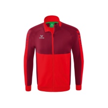 Erima Training Jacket Six Wings Worker (100% Polyester, Stand-up collar, durable) red/bordeaux Boys