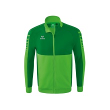 Erima Training Jacket Six Wings Worker (100% Polyester, Stand-up collar, durable) green/emerald Men