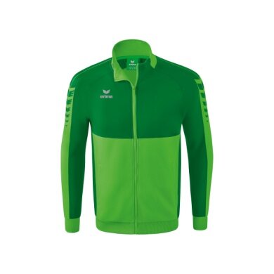 Erima Training Jacket Six Wings Worker (100% Polyester, Stand-up collar, durable) green/emerald Men