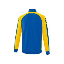 Erima Training Jacket Six Wings Worker (100% Polyester, Stand-up collar, durable) navy blue/yellow Boys