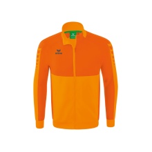 Erima Training Jacket Six Wings Worker (100% Polyester, Stand-up collar, durable) orange Boys