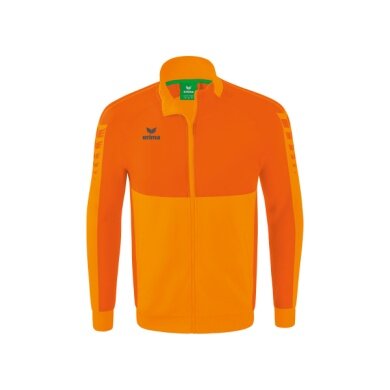 Erima Training Jacket Six Wings Worker (100% Polyester, Stand-up collar, durable) orange Boys