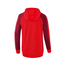 Erima Training Jacket Six Wings with Hood (Cotton Blend, Soft, Comfortable, Tailored Cut) Red/Bordeaux Women