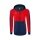 Erima Training Jacket Six Wings with Hood (Cotton Blend, Soft, Comfortable, Tailored Fit) Navy Blue/Red Women