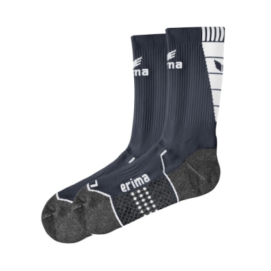 Erima Training Socks Crew dark grey/white - 1 Pair