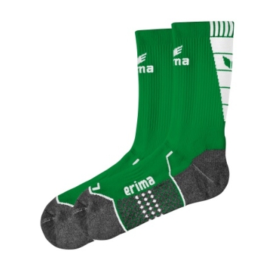 Erima Training Socks Crew emerald green/white - 1 Pair