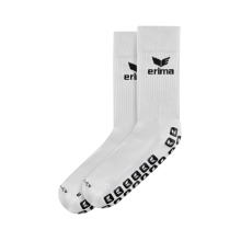 Erima Training Sock Grip (moisture-regulating) white/black - 1 pair