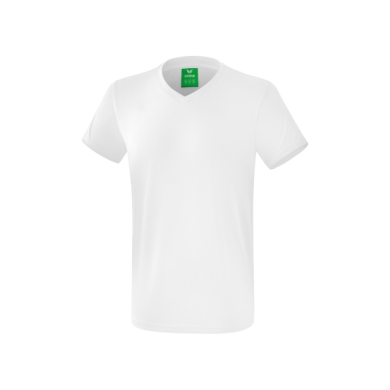 Erima Sport T-shirt Basic Style (100% Cotton, V-neck) white Men