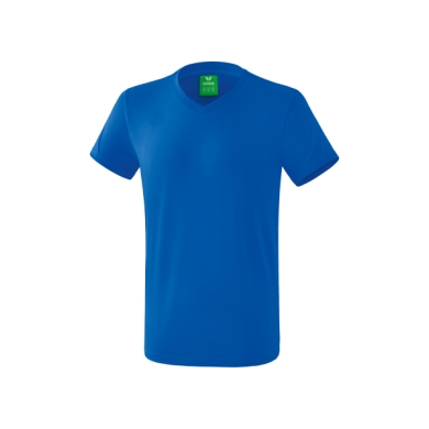 Erima Sport T-shirt Basic Style (100% Cotton, V-neck) royal blue Men