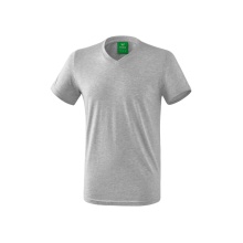 Erima Sport T-shirt Basic Style (100% Cotton, V-neck) grey Men