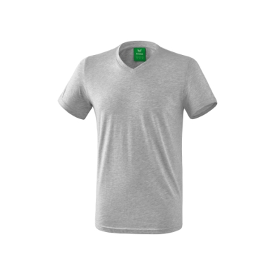 Erima Sport T-shirt Basic Style (100% Cotton, V-neck) grey Men