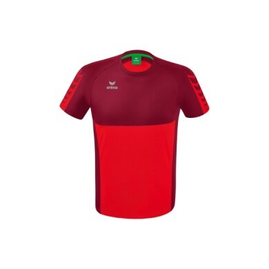 Erima Sport T-shirt Six Wings (100% Polyester, quick-drying, comfortable feel) red/bordeaux Boys