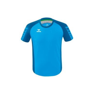 Erima Sport T-shirt Six Wings Jersey (100% Polyester, durable) in Curacao Blue for Kids