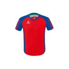 Erima Sport T-shirt Six Wings Jersey (100% Polyester, durable) red/royal blue Kids