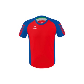 Erima Sport T-shirt Six Wings Jersey (100% Polyester, durable) red/royal blue Men