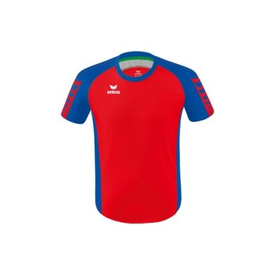 Erima Sport T-shirt Six Wings Jersey (100% Polyester, durable) red/royal blue Kids