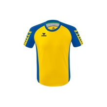 Erima Sport T-shirt Six Wings Jersey (100% Polyester, durable) yellow/royal blue Men