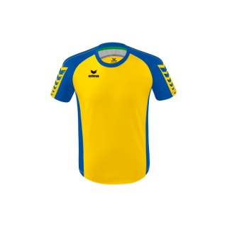 Erima Sport T-shirt Six Wings Jersey (100% Polyester, durable) yellow/royal blue Men