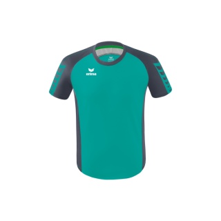 Erima Sport T-shirt Six Wings Jersey (100% Polyester, durable) petrol blue/grey Men