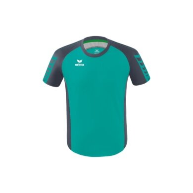 Erima Sport T-shirt Six Wings Jersey (100% Polyester, durable) petrol blue/grey Children