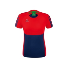 Erima Sport-Shirt Six Wings (100% Polyester, tailored cut, quick-drying) navy blue/red Women