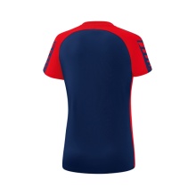 Erima Sport-Shirt Six Wings (100% Polyester, tailored cut, quick-drying) navy blue/red Women