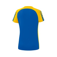 Erima Sport-Shirt Six Wings (100% Polyester, tailored cut, quick-drying) navy blue/yellow Women