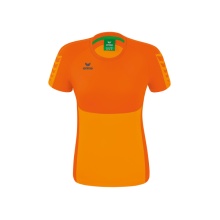 Erima Sport-Shirt Six Wings (100% Polyester, tailored cut, quick-drying) orange Women