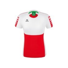 Erima Sport-Shirt Six Wings (100% Polyester, tailored cut, quick-drying) red/white Women