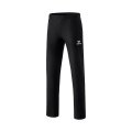 Erima Leisure Pants Essential 5-C Sweatpants (soft cotton blend, open leg cuffs) black/white Men