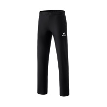 Erima Leisure Pants Essential 5-C Sweatpants (soft cotton blend, open leg cuffs) black/white Men