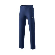 Erima Leisure Pants Essential 5-C Sweatpants (soft cotton blend, open leg cuffs) navy blue Men