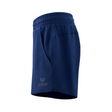 Erima Leisure Pants Essential Team Sweatshorts short - soft cotton blend, light stretch - navy blue Women