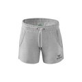 Erima Leisure Pants Essential Team Sweatshorts short - soft cotton blend, light stretch - light grey Women