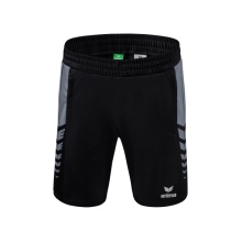 Erima Sport Pants Six Wings Worker Shorts short (100% Polyester, without inner slip, comfortable) black/grey Boys