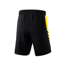 Erima Sport Pants Six Wings Worker Shorts short (100% Polyester, without inner lining, comfortable) black/yellow Boys