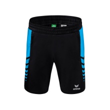 Erima Sports Shorts Short Six Wings Worker (100% Polyester) short black/curacao blue Men