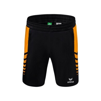 Erima Sports Shorts Short Six Wings Worker (100% Polyester) short black/orange Men