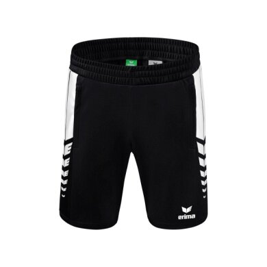 Erima Sport Shorts Six Wings Worker Shorts short (100% Polyester, without inner lining, comfortable) black/white Boys