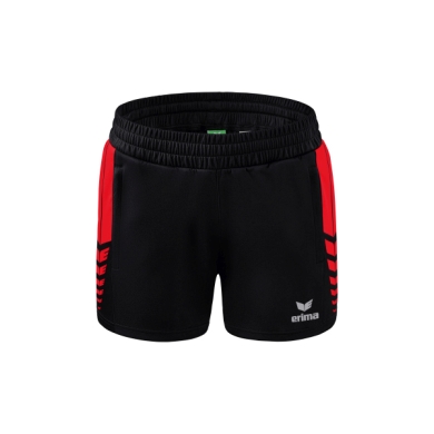 Erima sports shorts Short Six Wings Worker (100% Polyester) short black/red Women