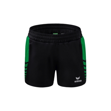 Erima Sports Shorts Short Six Wings Worker (100% Polyester) short black/emerald Women