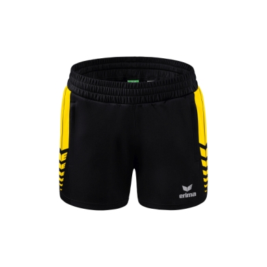 Erima sports shorts Short Six Wings Worker (100% Polyester) short black/yellow Women