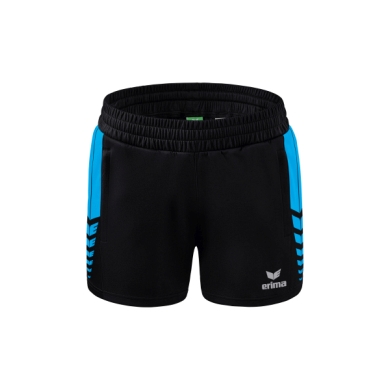 Erima sports shorts Short Six Wings Worker (100% Polyester) short black/curacao blue Women