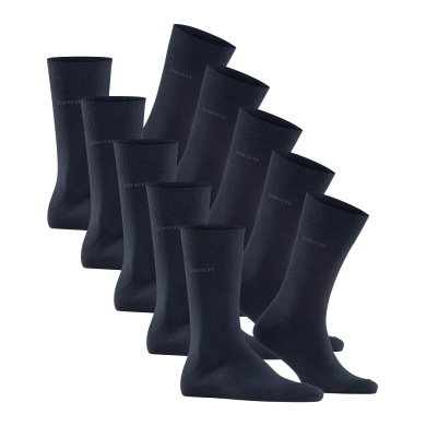 Esprit Daily Socks Crew Uni (Cotton) navy blue Men - 5 Pairs