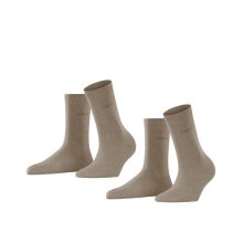 Esprit Daily Socks Crew Basic Uni (soft cotton) light brown Women - 2 pairs