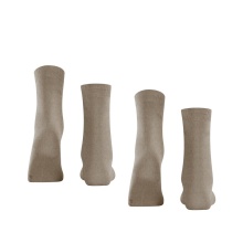 Esprit Daily Socks Crew Basic Uni (soft cotton) light brown Women - 2 pairs