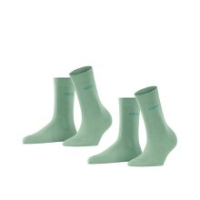 Esprit Daily Socks Crew Basic Uni (soft cotton) green Women - 2 Pairs