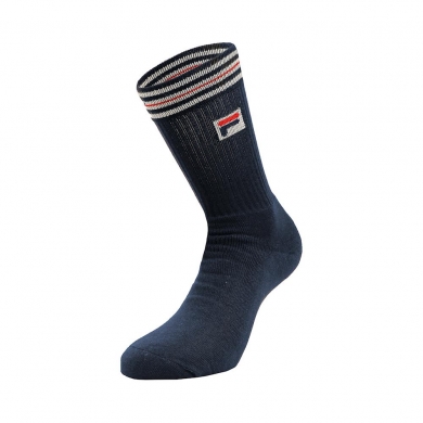 Fila Tennis Sock Crew Heritage (83% Polyester) Navy Blue Men - 1 Pair