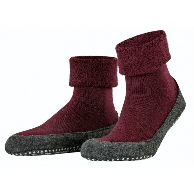 Falke Slippers Cosyshoe (soft Merino wool) burgundy Women/Men